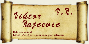 Viktor Najčević vizit kartica